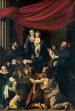 Poster: Caravaggio - Rosenkranzmadonna